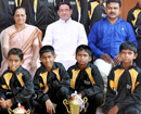 Udupi: Public felicitation held for National-level Volley ball winners in Santhekatte
